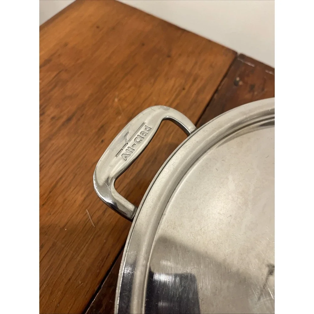 ALL CLAD STAINLESS STEEL SAUTE FRYING PAN AND LID 11